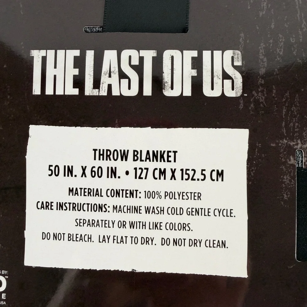 The Last of Us Moth To The Plague Fleece Throw Blanket 50x60 We Let You Live New